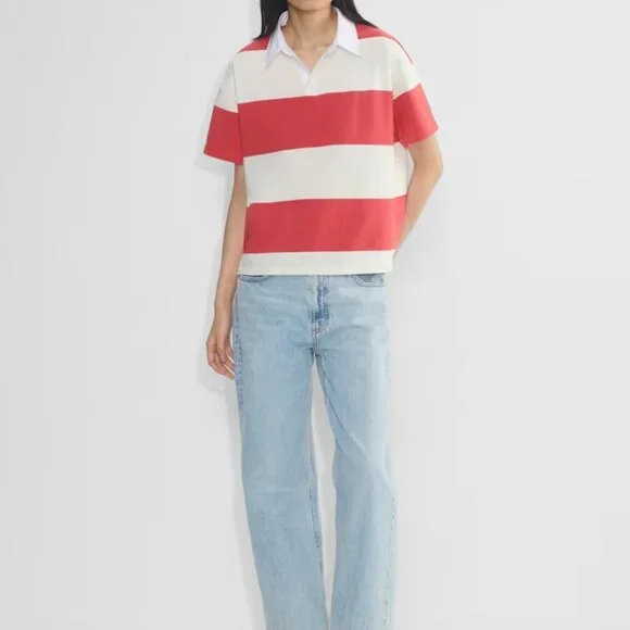 NWT Aritzia TNA Lomu Polo T-shirt XL - Picture 3 of 10